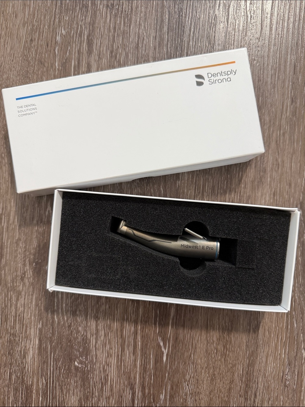 Midwest E Plus 1:1 Low Speed Fiber-Optic Electric Contra Angle Handpiece